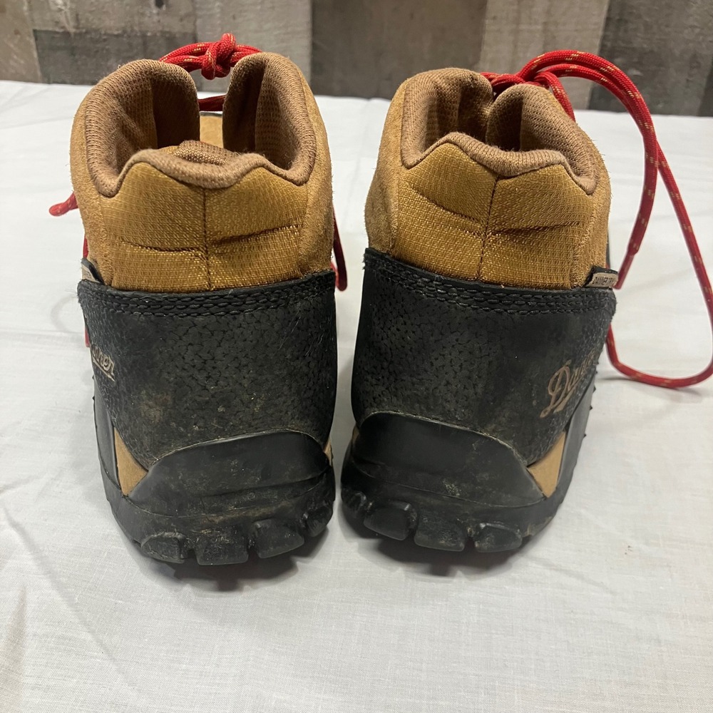 Danner Womens Panorama Mid Brown Red Hiking Boots Waterproof Size 9.5 Red Laces - Picture 7 of 9